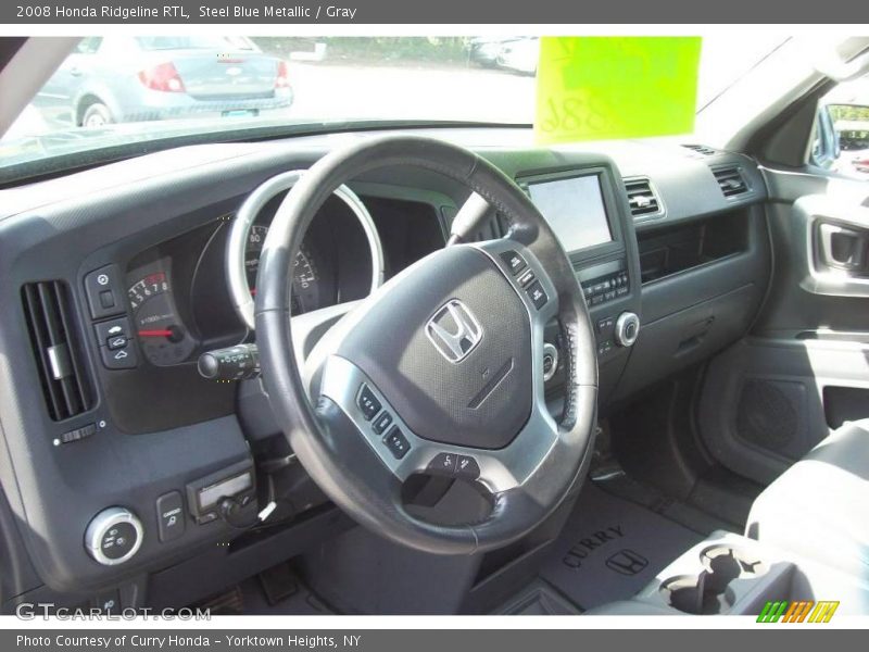 Steel Blue Metallic / Gray 2008 Honda Ridgeline RTL