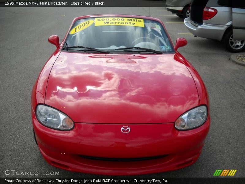 Classic Red / Black 1999 Mazda MX-5 Miata Roadster
