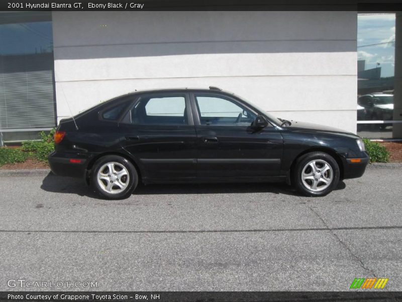 Ebony Black / Gray 2001 Hyundai Elantra GT