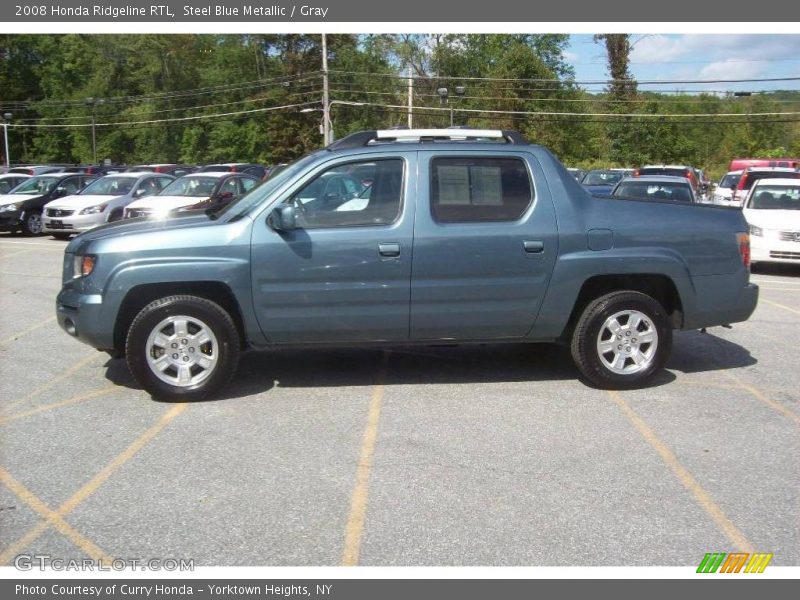 Steel Blue Metallic / Gray 2008 Honda Ridgeline RTL