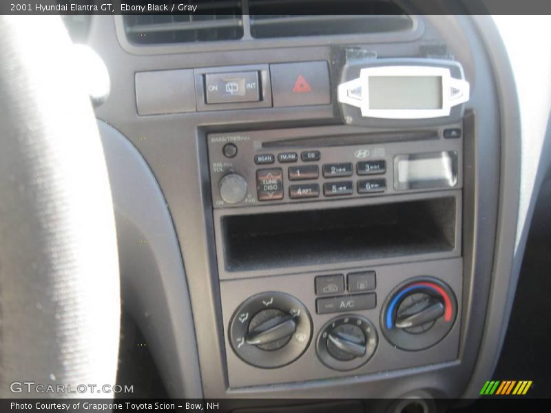 Ebony Black / Gray 2001 Hyundai Elantra GT