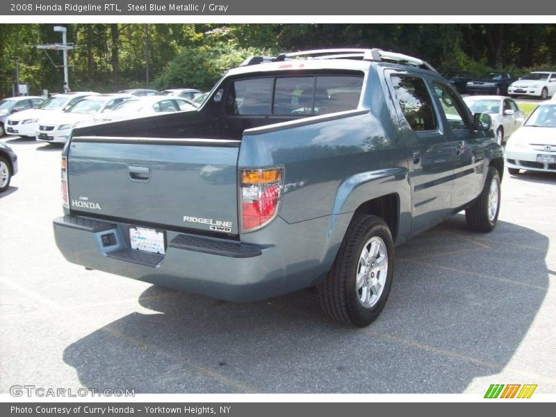 Steel Blue Metallic / Gray 2008 Honda Ridgeline RTL