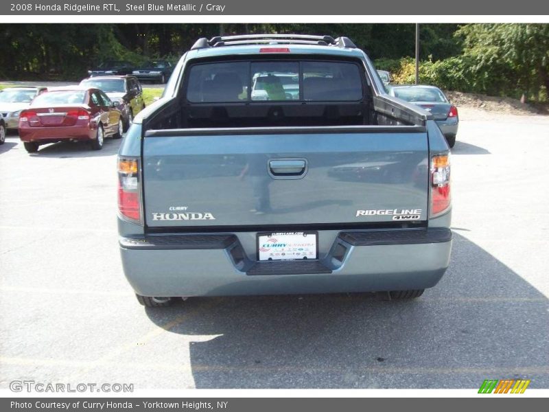 Steel Blue Metallic / Gray 2008 Honda Ridgeline RTL