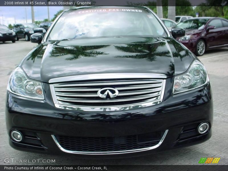 Black Obsidian / Graphite 2008 Infiniti M 45 Sedan