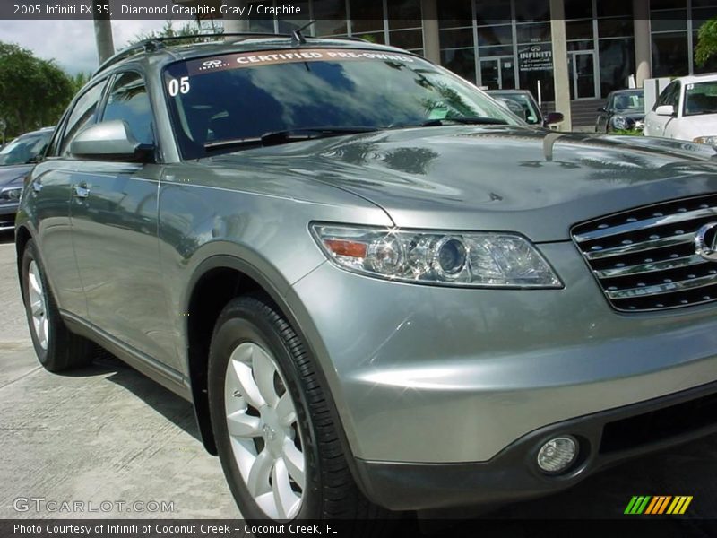 Diamond Graphite Gray / Graphite 2005 Infiniti FX 35