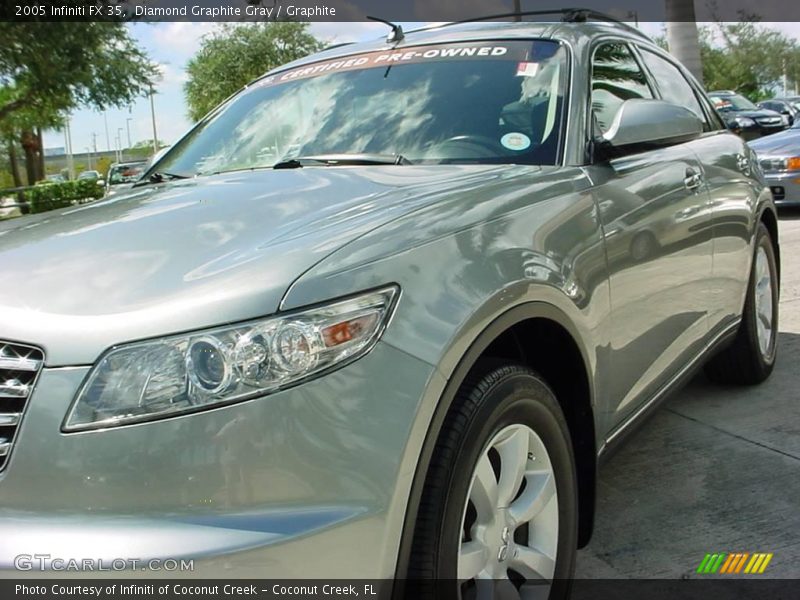 Diamond Graphite Gray / Graphite 2005 Infiniti FX 35