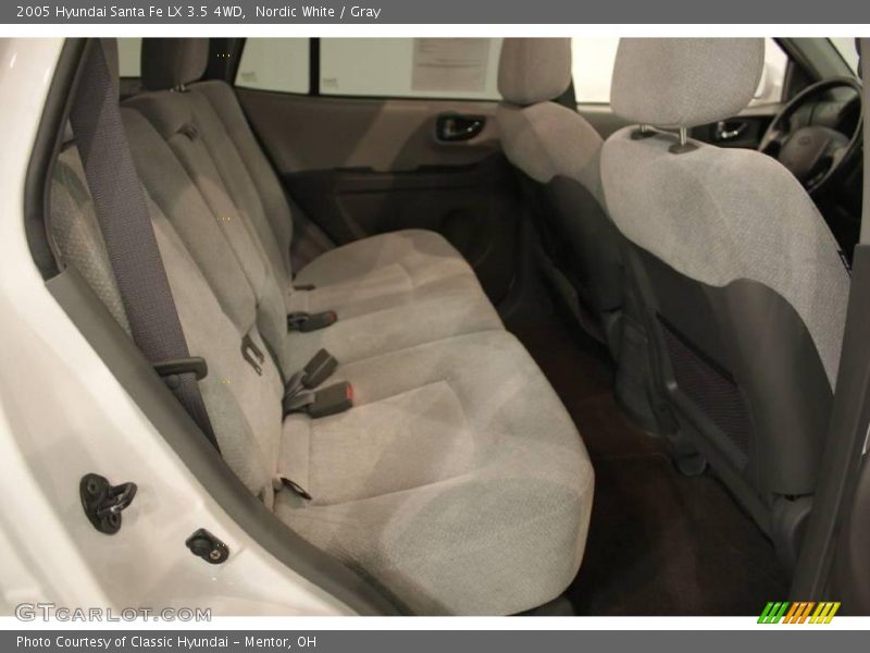 Nordic White / Gray 2005 Hyundai Santa Fe LX 3.5 4WD