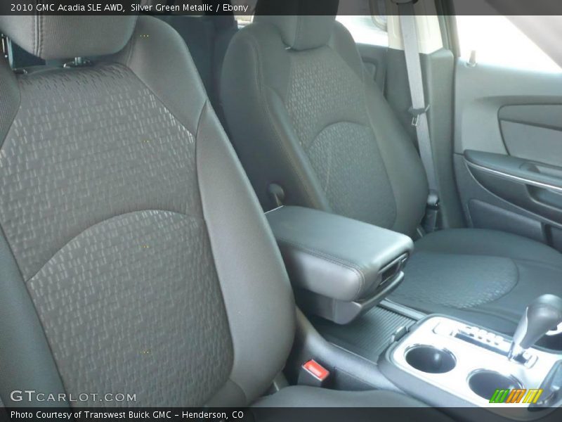 Silver Green Metallic / Ebony 2010 GMC Acadia SLE AWD