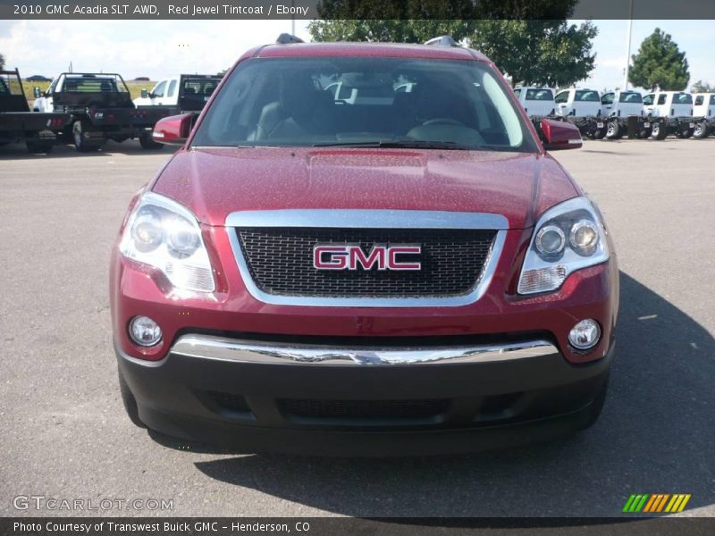 Red Jewel Tintcoat / Ebony 2010 GMC Acadia SLT AWD