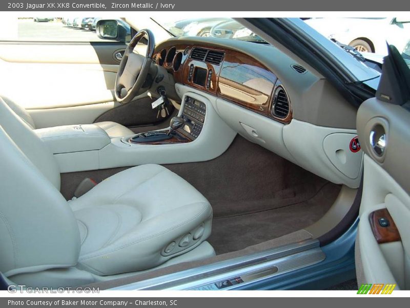Zircon Metallic / Ivory 2003 Jaguar XK XK8 Convertible