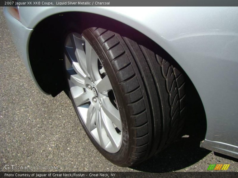 Liquid Silver Metallic / Charcoal 2007 Jaguar XK XK8 Coupe