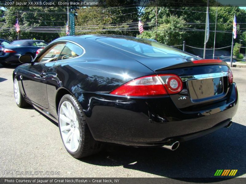 Ebony Black / Caramel 2007 Jaguar XK XK8 Coupe