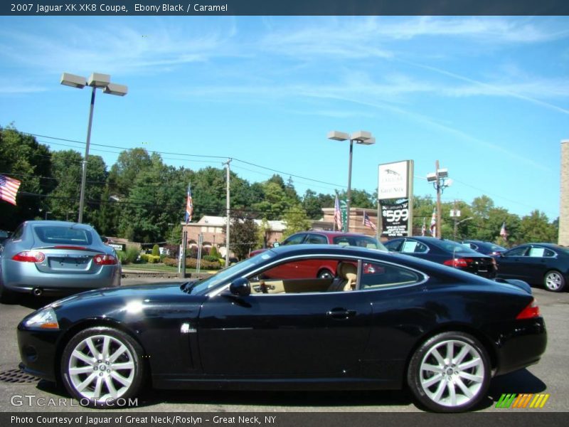 Ebony Black / Caramel 2007 Jaguar XK XK8 Coupe