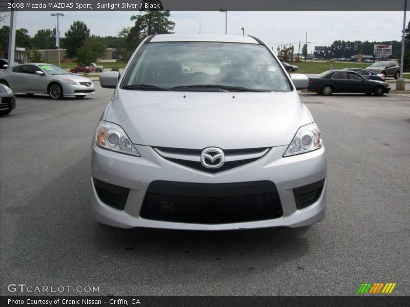 Sunlight Silver / Black 2008 Mazda MAZDA5 Sport