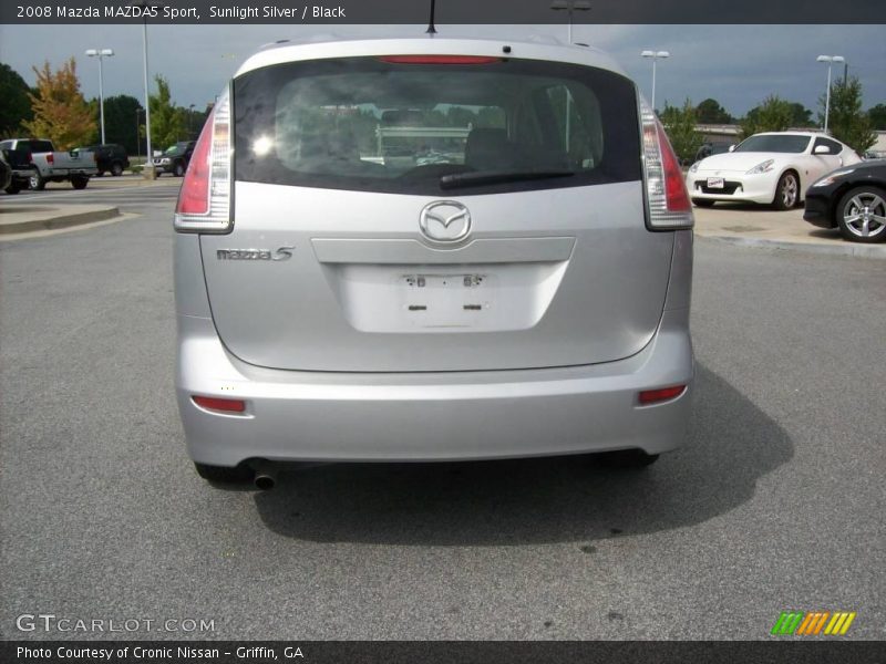 Sunlight Silver / Black 2008 Mazda MAZDA5 Sport