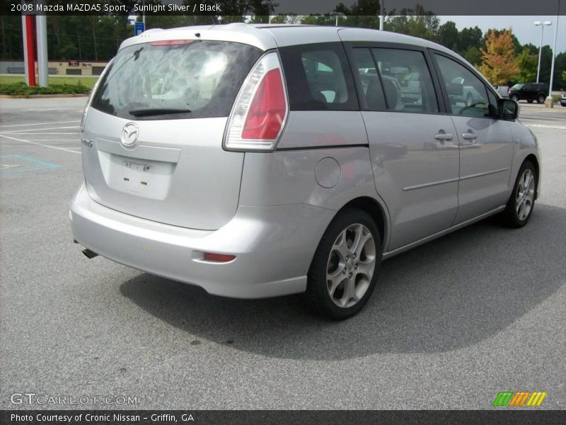 Sunlight Silver / Black 2008 Mazda MAZDA5 Sport