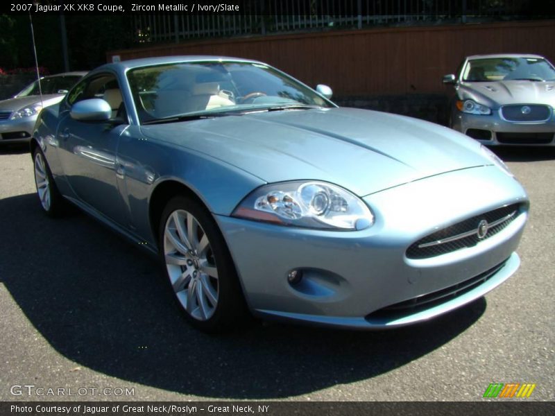 Zircon Metallic / Ivory/Slate 2007 Jaguar XK XK8 Coupe