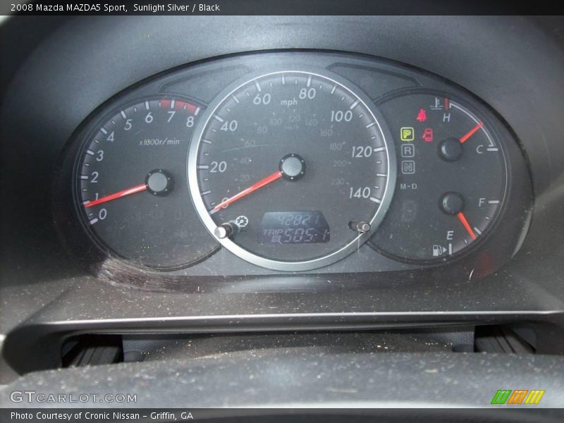 Sunlight Silver / Black 2008 Mazda MAZDA5 Sport