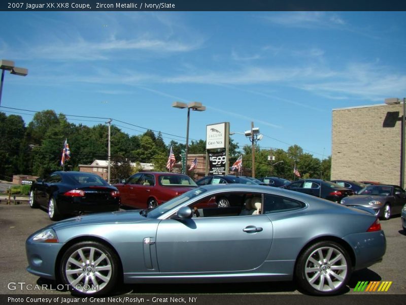 Zircon Metallic / Ivory/Slate 2007 Jaguar XK XK8 Coupe