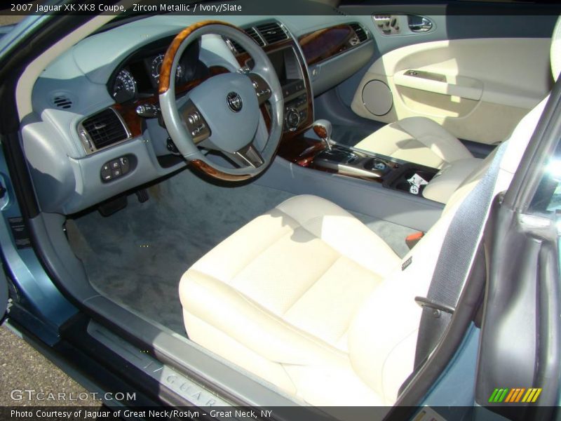 Zircon Metallic / Ivory/Slate 2007 Jaguar XK XK8 Coupe