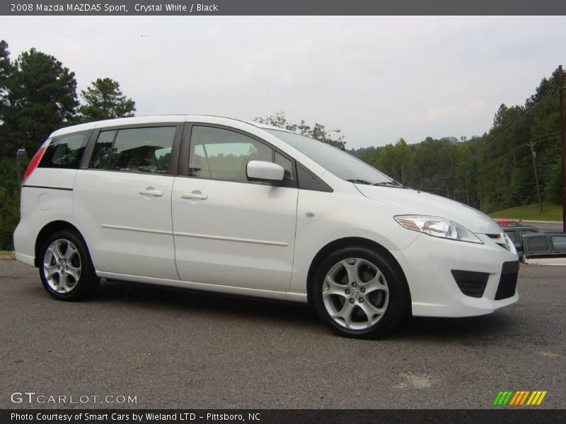 Crystal White / Black 2008 Mazda MAZDA5 Sport