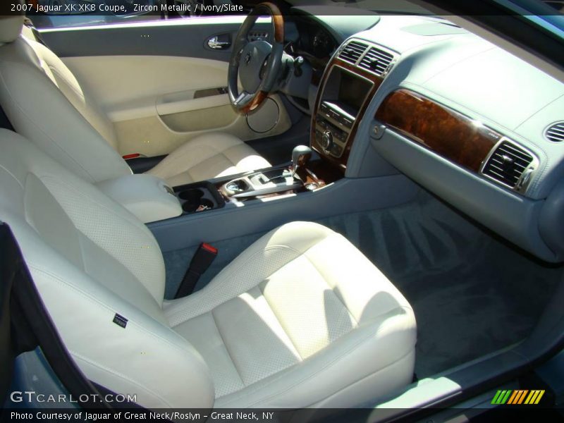 Zircon Metallic / Ivory/Slate 2007 Jaguar XK XK8 Coupe