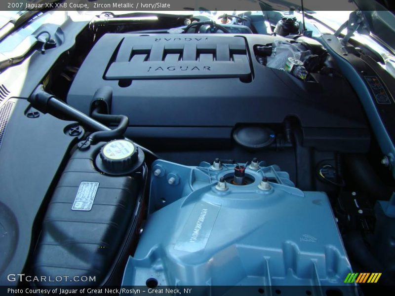 Zircon Metallic / Ivory/Slate 2007 Jaguar XK XK8 Coupe