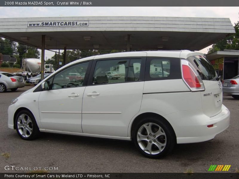 Crystal White / Black 2008 Mazda MAZDA5 Sport
