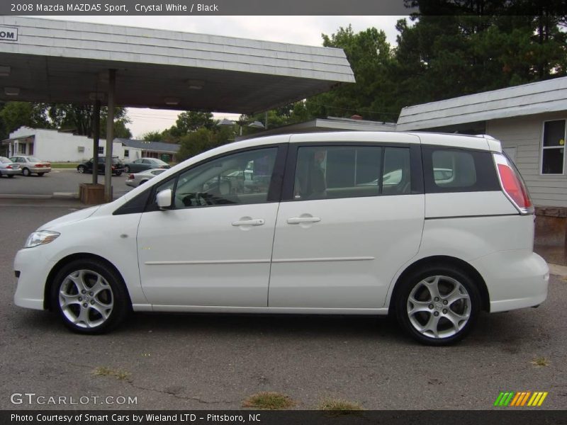 Crystal White / Black 2008 Mazda MAZDA5 Sport