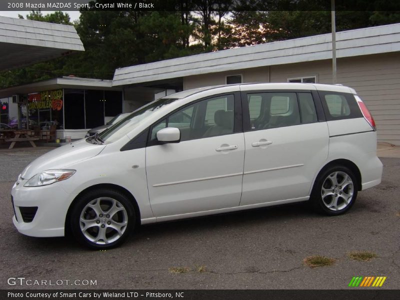 Crystal White / Black 2008 Mazda MAZDA5 Sport