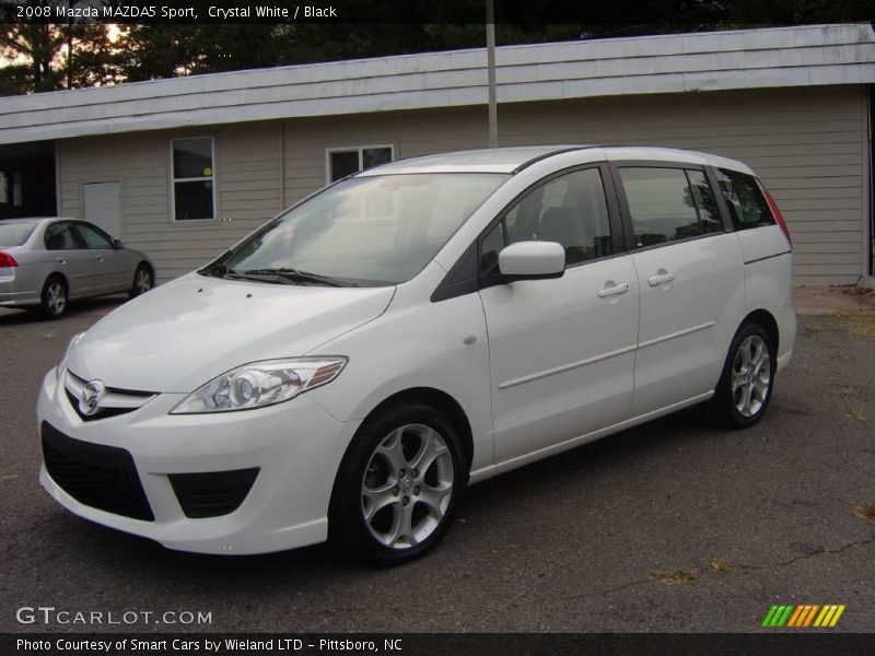 Crystal White / Black 2008 Mazda MAZDA5 Sport