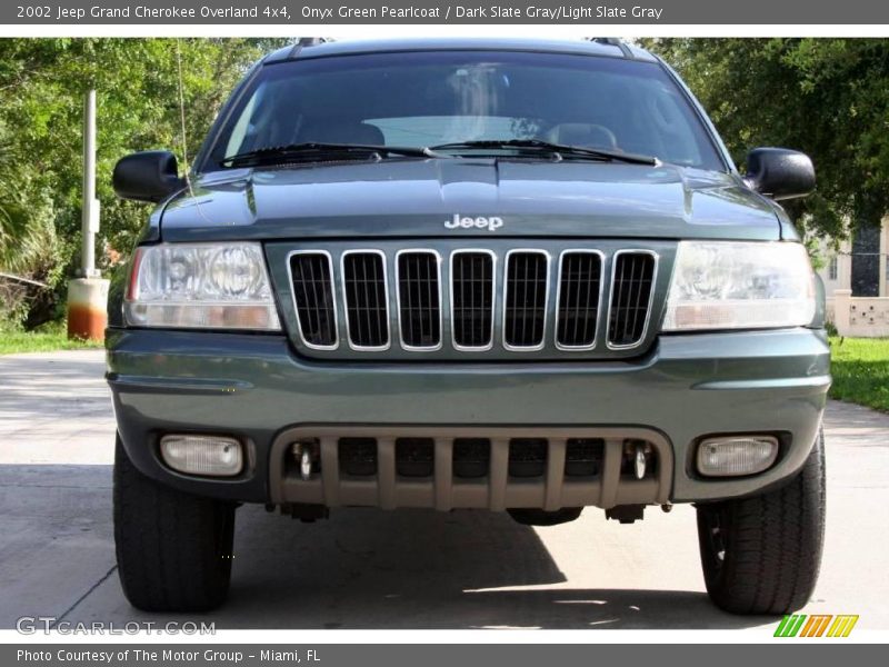 Onyx Green Pearlcoat / Dark Slate Gray/Light Slate Gray 2002 Jeep Grand Cherokee Overland 4x4