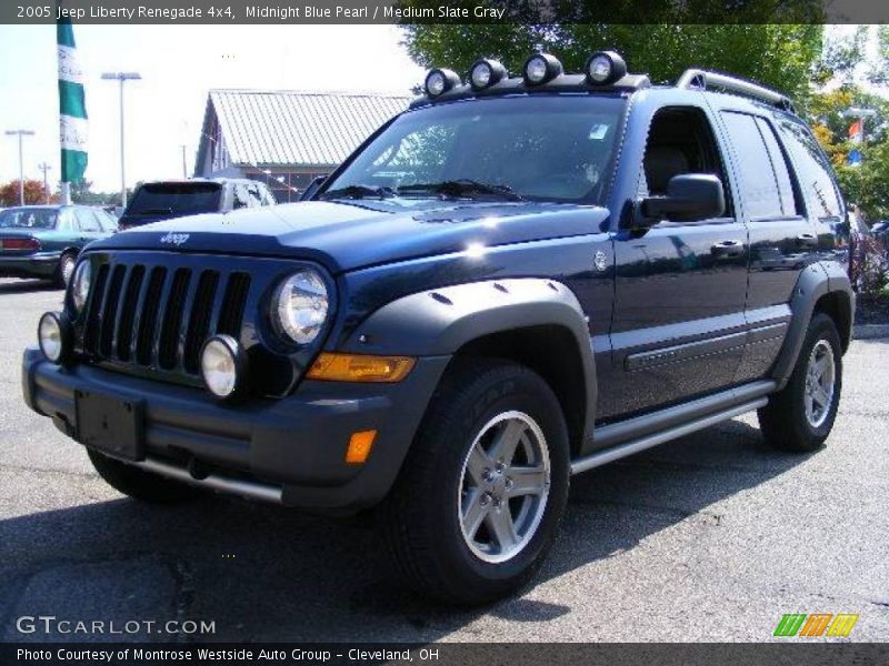 Midnight Blue Pearl / Medium Slate Gray 2005 Jeep Liberty Renegade 4x4