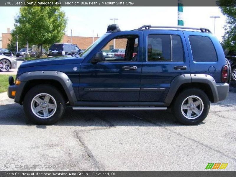 Midnight Blue Pearl / Medium Slate Gray 2005 Jeep Liberty Renegade 4x4