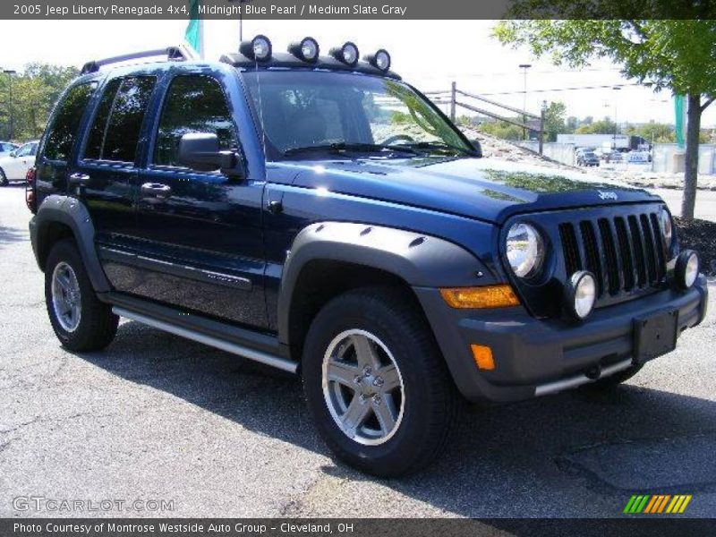 Midnight Blue Pearl / Medium Slate Gray 2005 Jeep Liberty Renegade 4x4