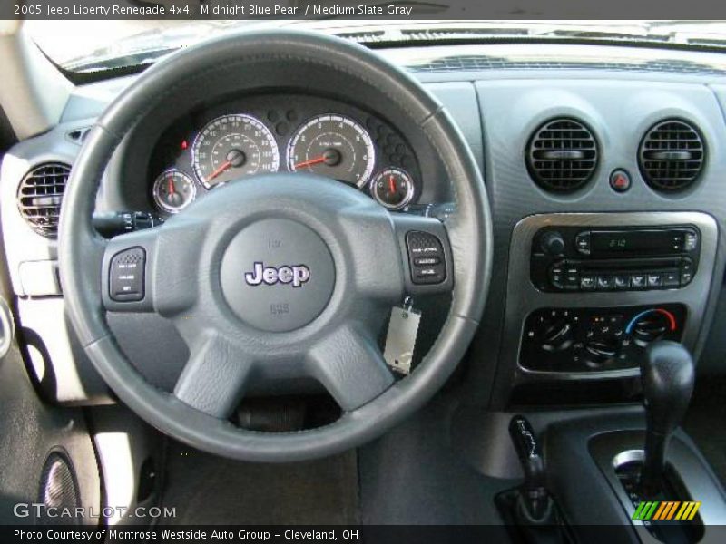 Midnight Blue Pearl / Medium Slate Gray 2005 Jeep Liberty Renegade 4x4