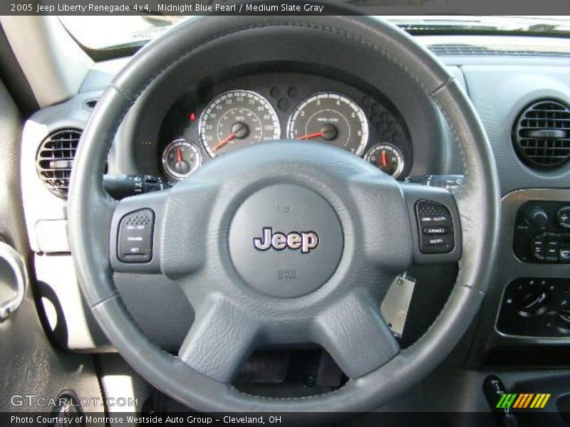 Midnight Blue Pearl / Medium Slate Gray 2005 Jeep Liberty Renegade 4x4