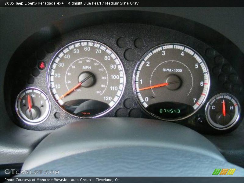 Midnight Blue Pearl / Medium Slate Gray 2005 Jeep Liberty Renegade 4x4
