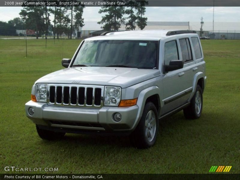 Bright Silver Metallic / Dark Slate Gray 2008 Jeep Commander Sport