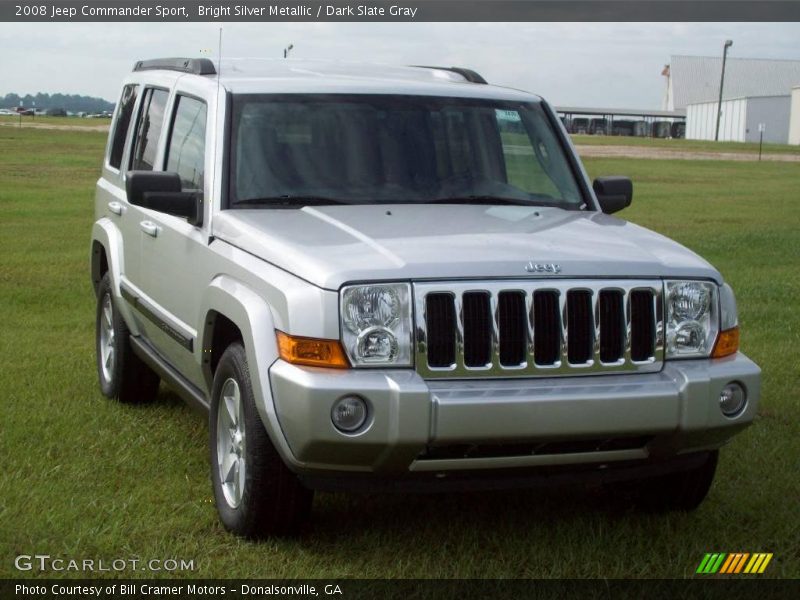 Bright Silver Metallic / Dark Slate Gray 2008 Jeep Commander Sport