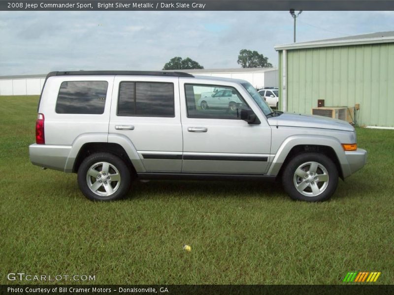 Bright Silver Metallic / Dark Slate Gray 2008 Jeep Commander Sport