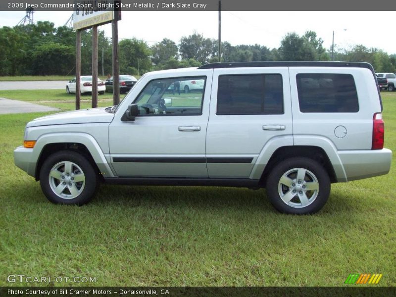 Bright Silver Metallic / Dark Slate Gray 2008 Jeep Commander Sport