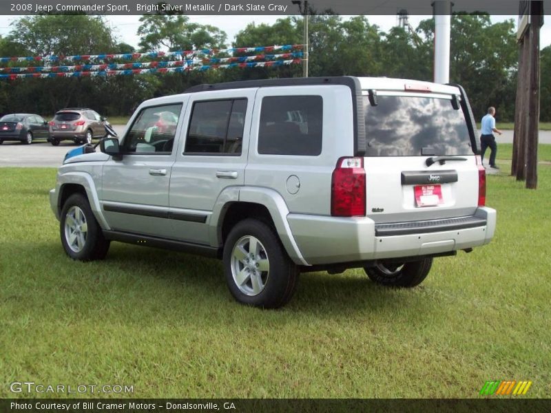 Bright Silver Metallic / Dark Slate Gray 2008 Jeep Commander Sport
