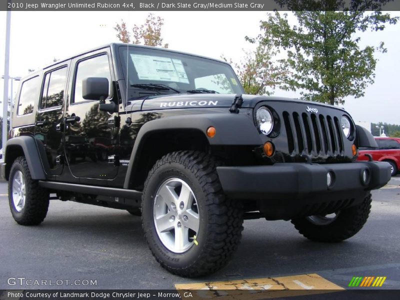 Black / Dark Slate Gray/Medium Slate Gray 2010 Jeep Wrangler Unlimited Rubicon 4x4