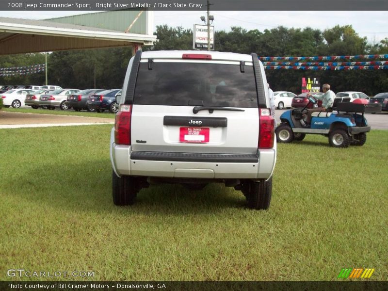 Bright Silver Metallic / Dark Slate Gray 2008 Jeep Commander Sport