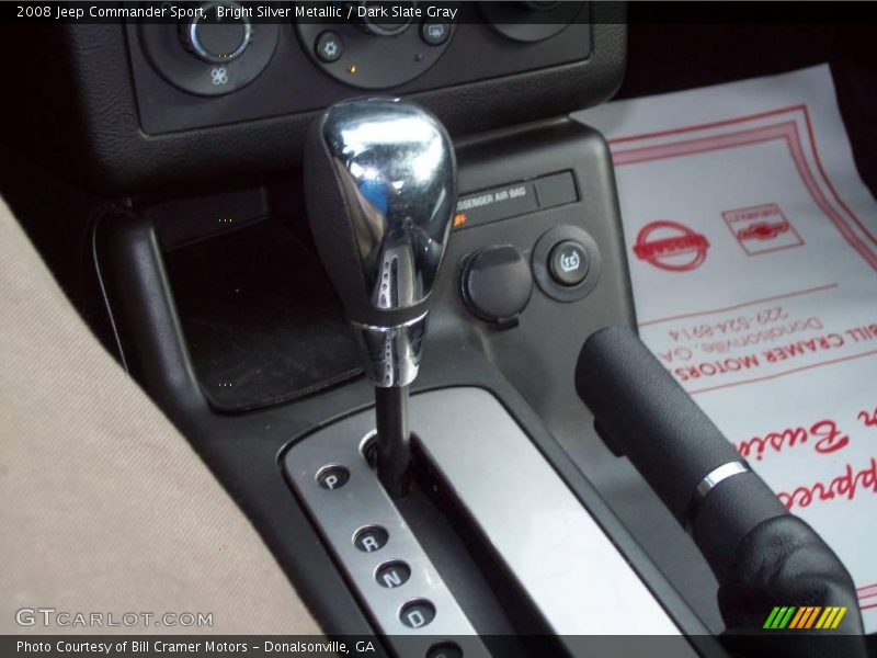 Bright Silver Metallic / Dark Slate Gray 2008 Jeep Commander Sport
