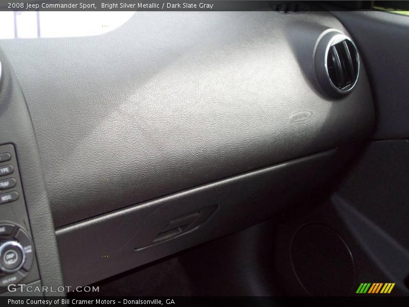 Bright Silver Metallic / Dark Slate Gray 2008 Jeep Commander Sport