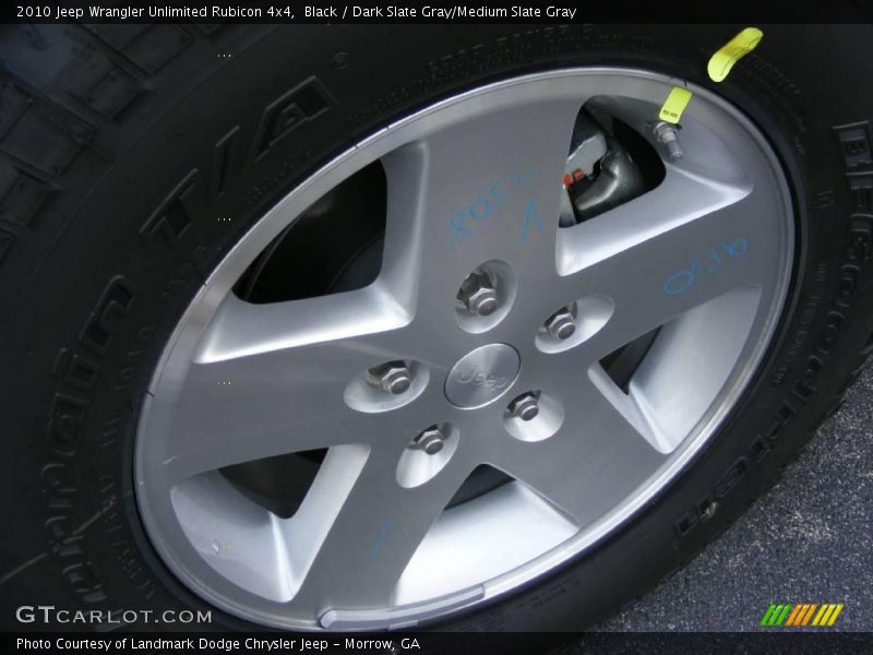 Black / Dark Slate Gray/Medium Slate Gray 2010 Jeep Wrangler Unlimited Rubicon 4x4