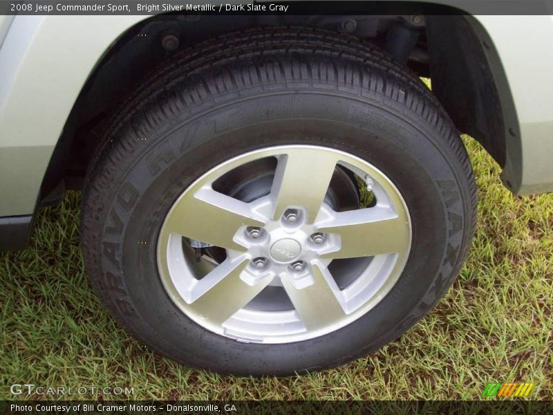 Bright Silver Metallic / Dark Slate Gray 2008 Jeep Commander Sport