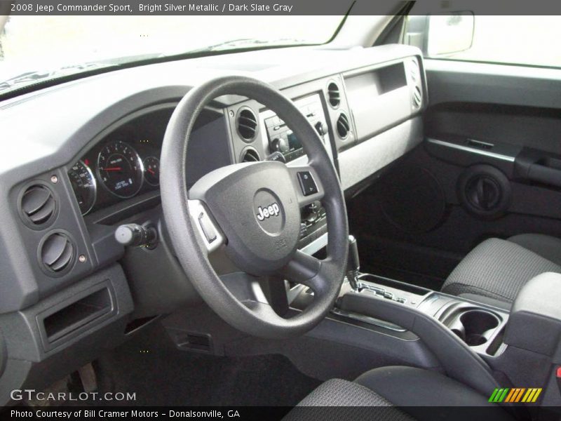 Bright Silver Metallic / Dark Slate Gray 2008 Jeep Commander Sport
